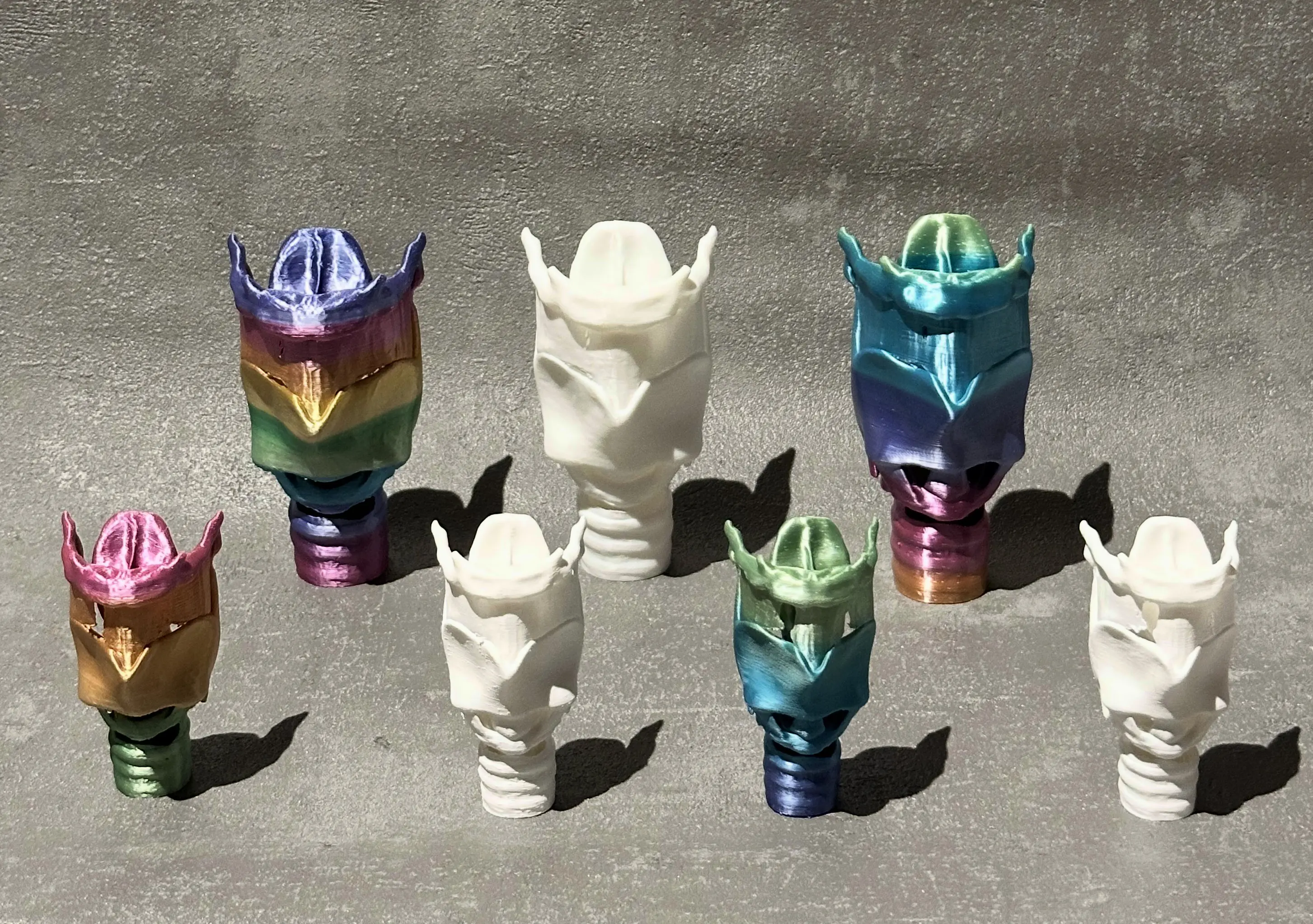 Larynx-Modell im 3D-Druckverfahren weiß